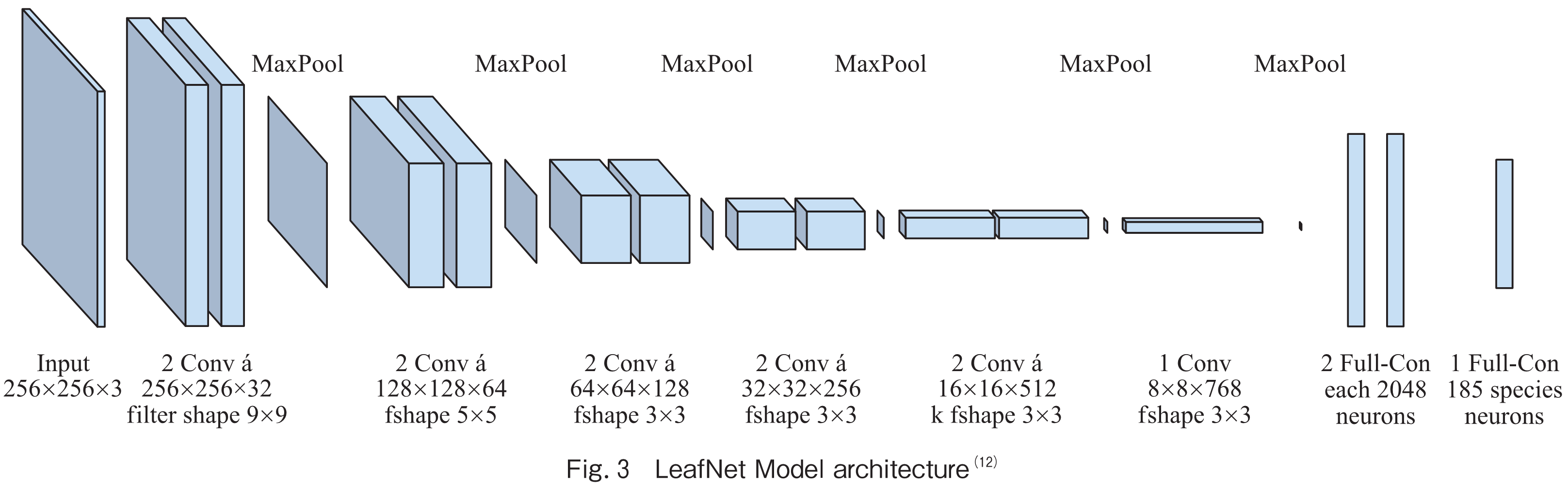 Fig.3　LeafNet Model architecture(12)