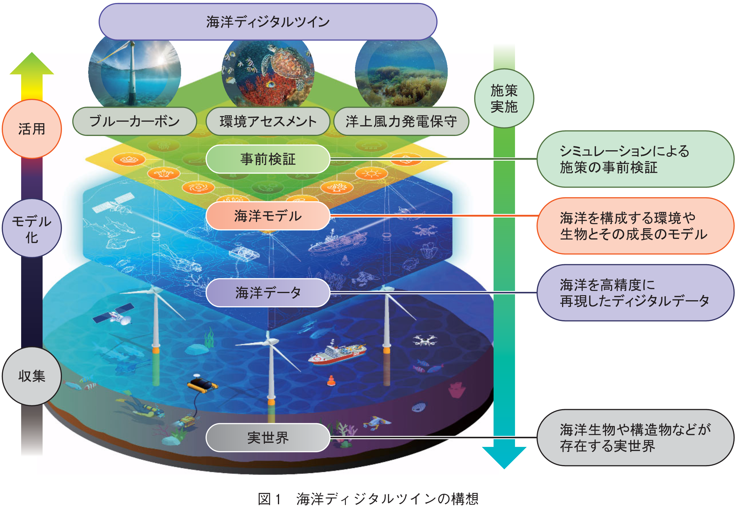 図1　海洋ディジタルツインの構想